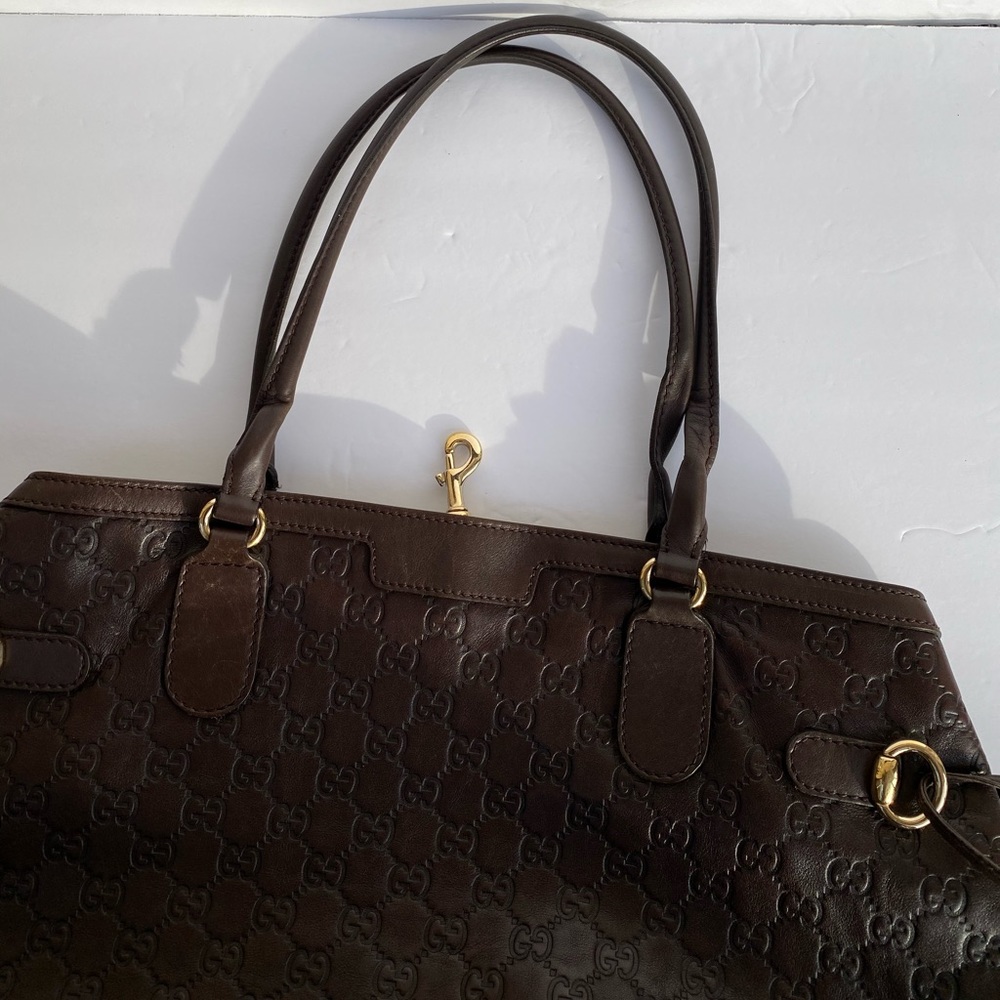 *SOLD* Gucci Guccissima Leather Tote Handbag - Picture 12 of 13